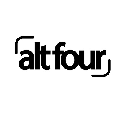 alt four logo concept branding design logo typography