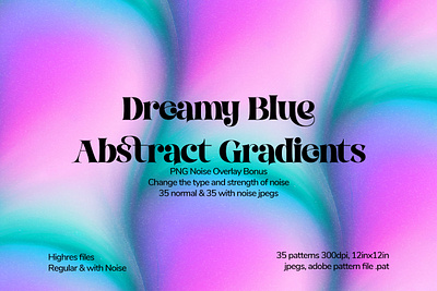 Dreamy Blue Abstract Gradient Backgrounds gradient backgrounds gradient design noise gradients texture backgrounds