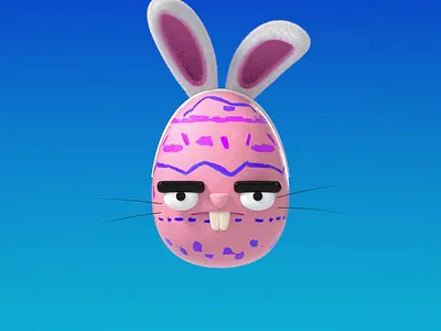 Happy easter 3d 3d illustration branding character design cinema 4d design illustration ilustracion kid