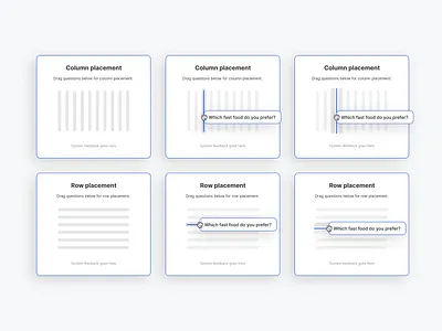 Column | Row Navigator UI column placement data table design drag and drop row placement table navigator ui ux