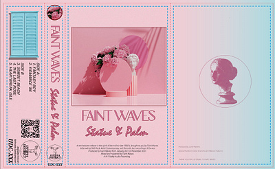 Cover art for Faint Wave's Statue and Palm Cassette design graphic design illustration music