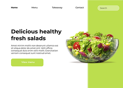 Salad Bar Website figma graphic design ui web design website