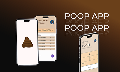 POOP APP branding graphic design ui