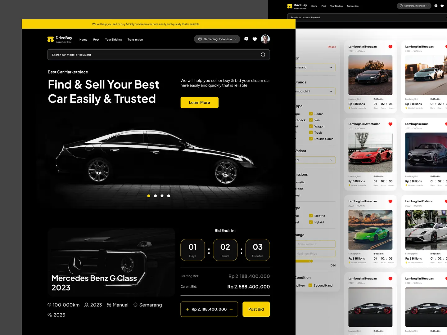 DriveBay: The Ultimate Car Dealership Website for Easy Buying and Selling