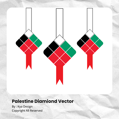 Palestine Diamond Vector graphic design icon illustration illustrator vector