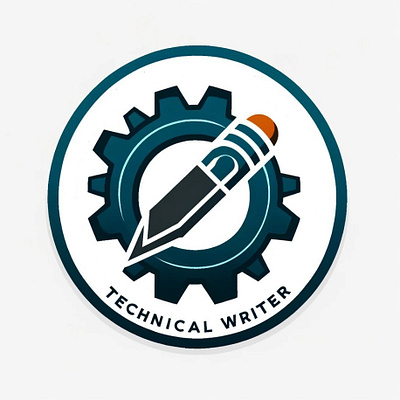 Tech Writer Logo man machine mission