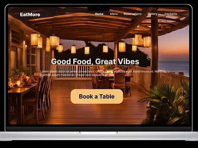 EatMore 3d animation branding figma foodweb graphic design logo motion graphics ui uidesign uxdesign webconcept webdesign