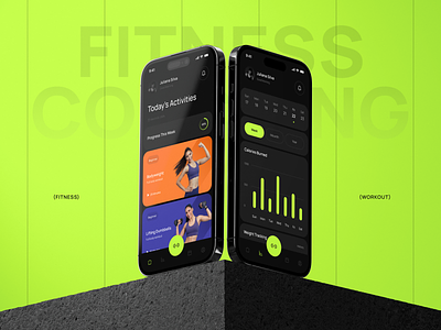 FitGenie - Fitness Coaching App app apps coaching design fitness fitness coaching graphic graphic design interface mobile sport ui uiux user interface ux workout