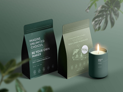 LIVING GOOD CANDLE | CANDLE PACKAGING branding candle candle packaging design package packaging typography wax wax packaging