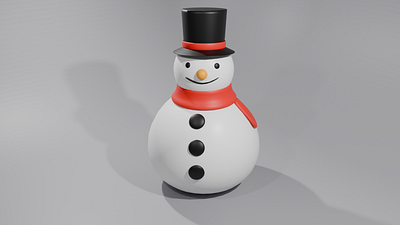 Low Poly3D Model 24: Snowman app branding design graphic design illustration logo typography ui ux vector