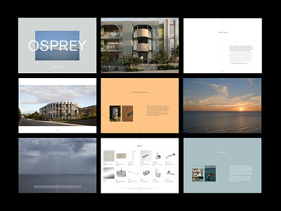 Osprey Martha Cove architecture collateral digital graphic design print property