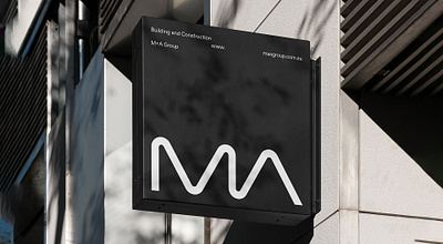 M+A Group branding builder construction graphic design hoarding logo signage visual identity