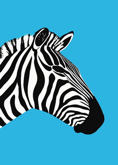 Zebra Art abstract art animation branding illustration ui wall art