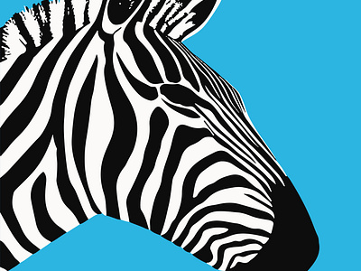 Zebra Art abstract art animation branding illustration ui wall art