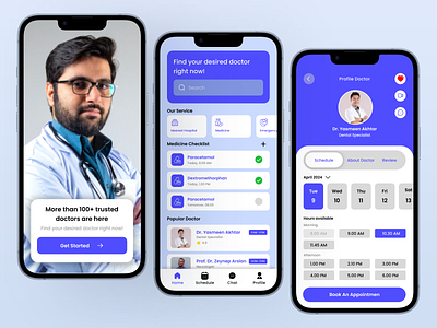 MediAssist - Healthcare App animation design figma graphic design healthcareapp illustration landingpage mobileapp ui uiux uiuxdesign