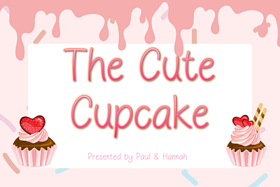 The Cute Cupcake font cartoon creative cute elegant font font design fonts graphic design handlettering handwritten lettering modern motion graphics script