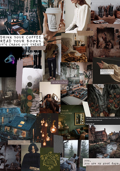MoodBoards - Digital - For Craft and Chaos appreciation collage concept digital fun graphic design moodboard personal project process themes
