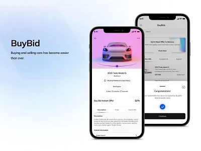 Mobile app - Buybids app design car selling app design mobile design ui ui design uiux user experience user experience design user interface user interface design