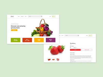 iMart - A responsive website design figma ui user experience user interface website