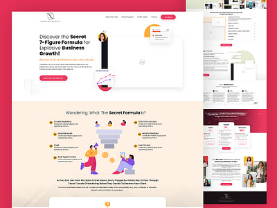 Internet-based enterprise figma online business ui uiux website design xd