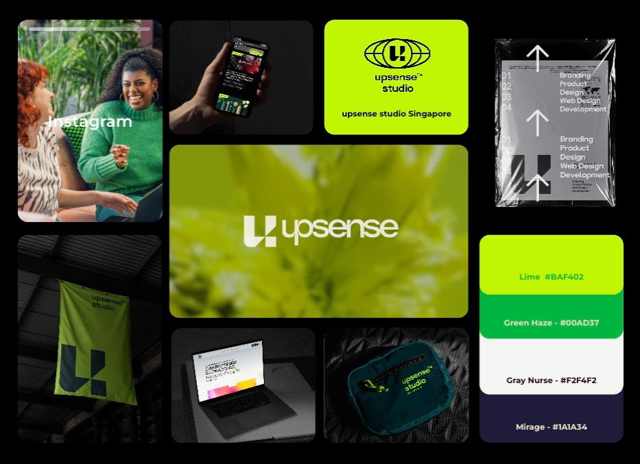 upsense™ Studio 3d branding design studio product design singapore ui web design