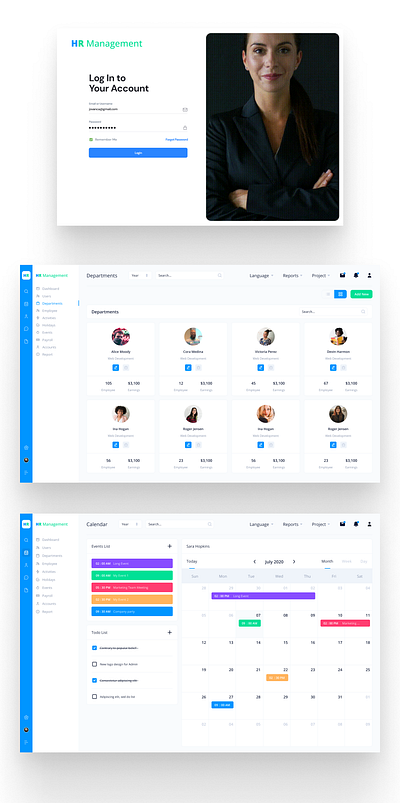 HR Management Dashboard cx dashboard hr onboarding ui ux