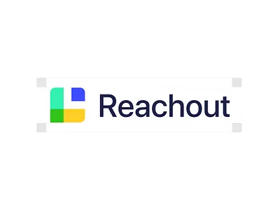 Reachout Logo Design 3d animation branding figma graphic design logo motion graphics ui