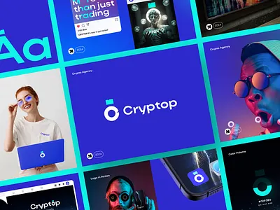 Crypto Brand Visual Identity blockchain brand brand identity brand strategy branding corporate identity crypto branding crypto logo fintech logo logotype typography visual identity