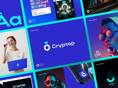 Crypto Brand Visual Identity blockchain brand brand identity brand strategy branding corporate identity crypto branding crypto logo fintech logo logotype typography visual identity