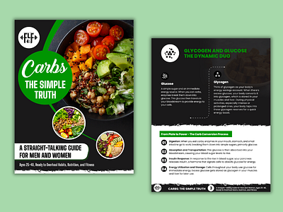 Carbs The Simple Truth E-Book Design adobe indesign adobe photoshop diet plan ebook cover ebook design ebook layout fitness ebook health and fitness layout design lead magnet pdf nutrition guide