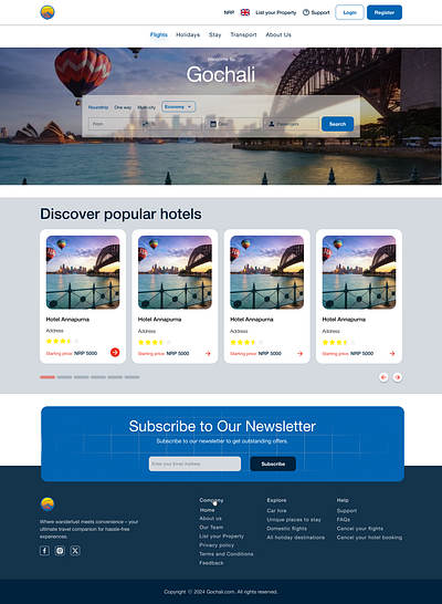 Tours and Travel Website branding typography ui ux