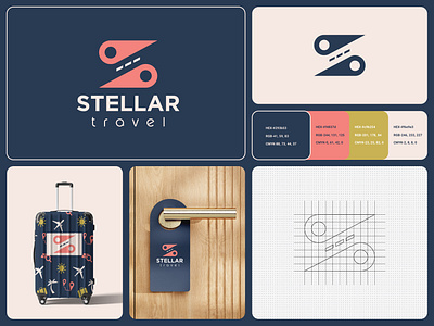 Stellar Travel Logo & Branding Design. 3d animation brand guidelins brand identity branding business graphic design holiday logo logo branding logo design logomark motion graphics tourism travel travel agency travel logo ui vacation visual identity