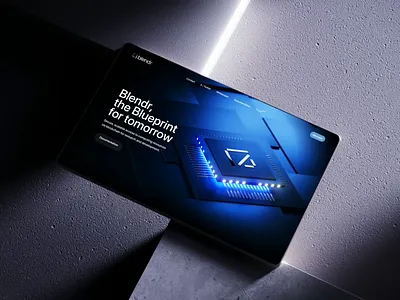 Blendr Hero landing page 3D animation 3d 3d animation ai crypto crypto wallet e commerce ecommerce finance fintech hero hero image homepage landing landing page landingpage web web design web site web3 website