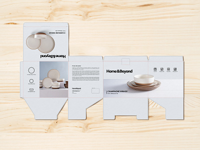 Package Design for Home & Beyond brand branding design die cut digital digital art elegant graphic design home product identity branding label label design minimal modern package package design plate sleeve
