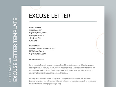 Excuse Letter Free Google Docs Template absence absent doc docs excuse excuse letter free excuse letter template free google doc template free google docs templates free template free template google docs google google docs letter simple excuse letter template templates