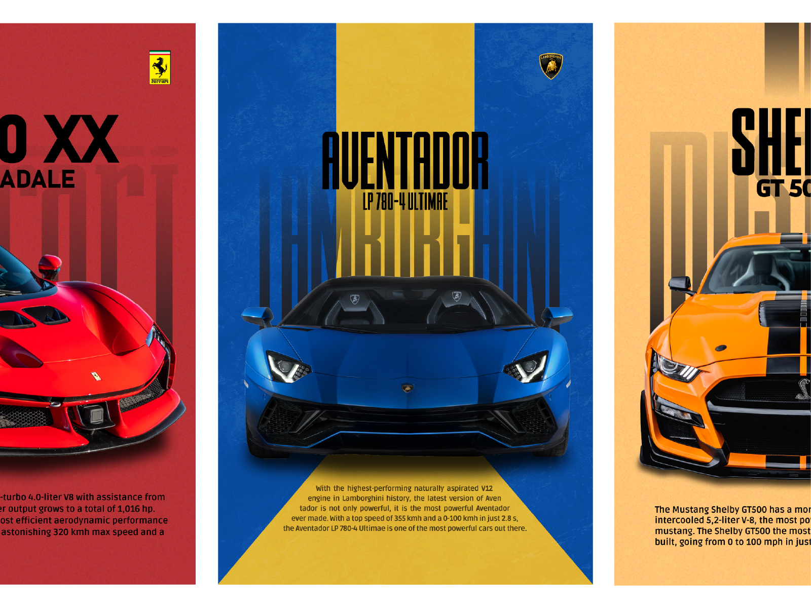 Supercar Poster Design brand design branding bugatti car poster cars design designer ferrari graphic design graphic designer illustration lamborghini luxury mustang poster poster design print supercar type typography