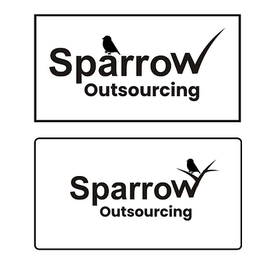 Sparrow Outsourcing Logo branding graphic design logo