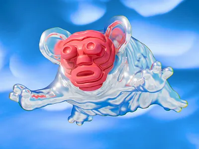 Rat moment 3d illustration nomad sculpt