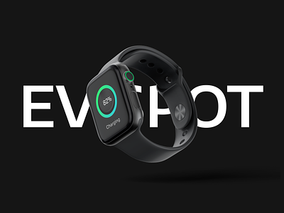 EV Spot - Watch Charging app card design icon ui ux