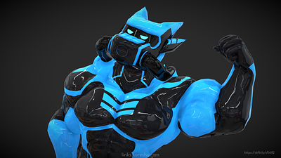 Glauca Blitz Drone Latex Outfit Commission 3d 3d model anthro anthropomorphic draconian dragon furry vrc vrchat