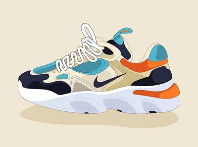 Nike Sneaker Illustration 🤪 branding illustration nike