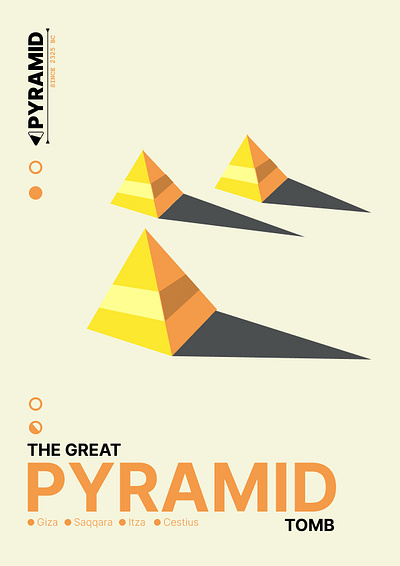 Pyramid graphic design poster
