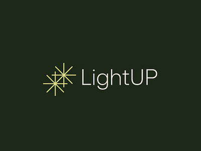 LightUP logo design branding bright business identity light logo logo design logotype people trand up