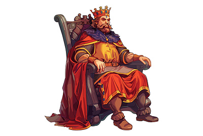 Medieval King #1 illustration illustration art king king vector kingdom medieval medieval art medieval king medieval kingdom medieval vector throne vector vector art