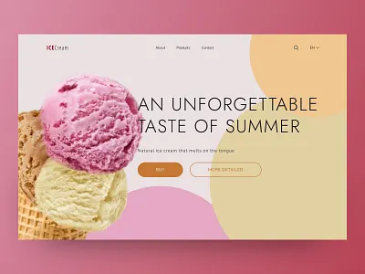 ICECream design concept [01] beautiful background concept design concept ui ux web design