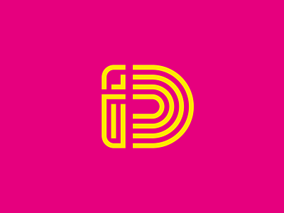 Logo ID id logo monogram outline printing house