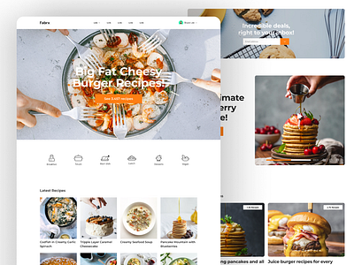 Cheesy Food Website Landing Page app app design branding design figma design food website graphic design illustration landing page design logo ui ux vector web app design web application design website design