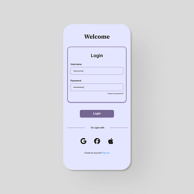 Login Page Mobile graphic design ui ui ux