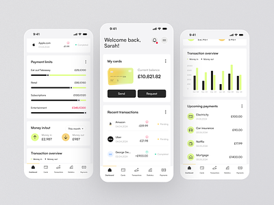 Money tracking app concept app design fintech mobile product design ui ui design ux