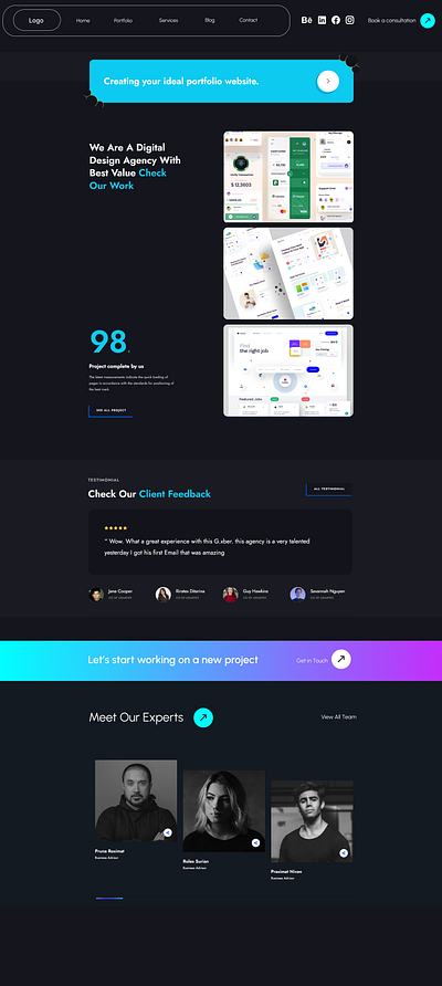 Homepage Web Design Agency Dashboard UI UX Website Portfolio 3d animation app bank branding design development finance graphic design logo motion graphics portfolio ui website